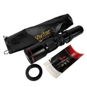 Vivitar Series 1 500mm f/8 Telephoto Lens T-Mount with T2-EOS Adapter